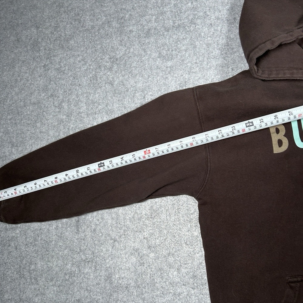 Vintage Burton Pullover Hoodie Men's Size Medium Brown Double Sided 2000s - Picture 5 of 12